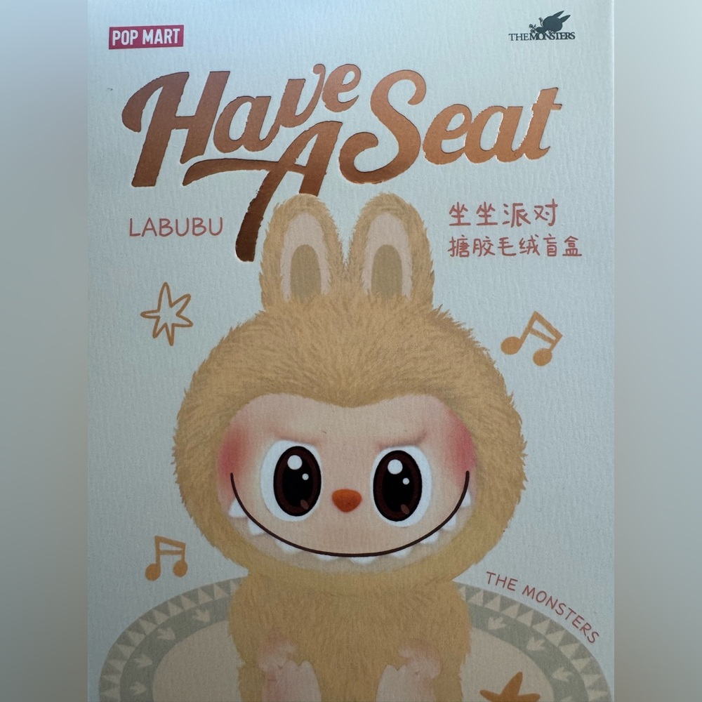 Pop Mart Labubu Have a Seat Vinly Plush Dada